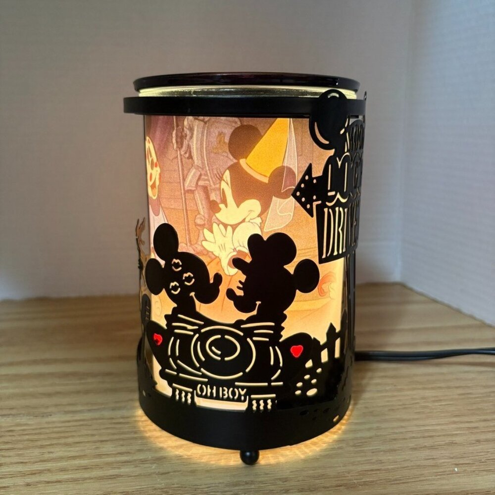 Scentsy Disney Drive-In Scentsy Warmer RETIRED Mickey Mouse Minnie Mouse Donald